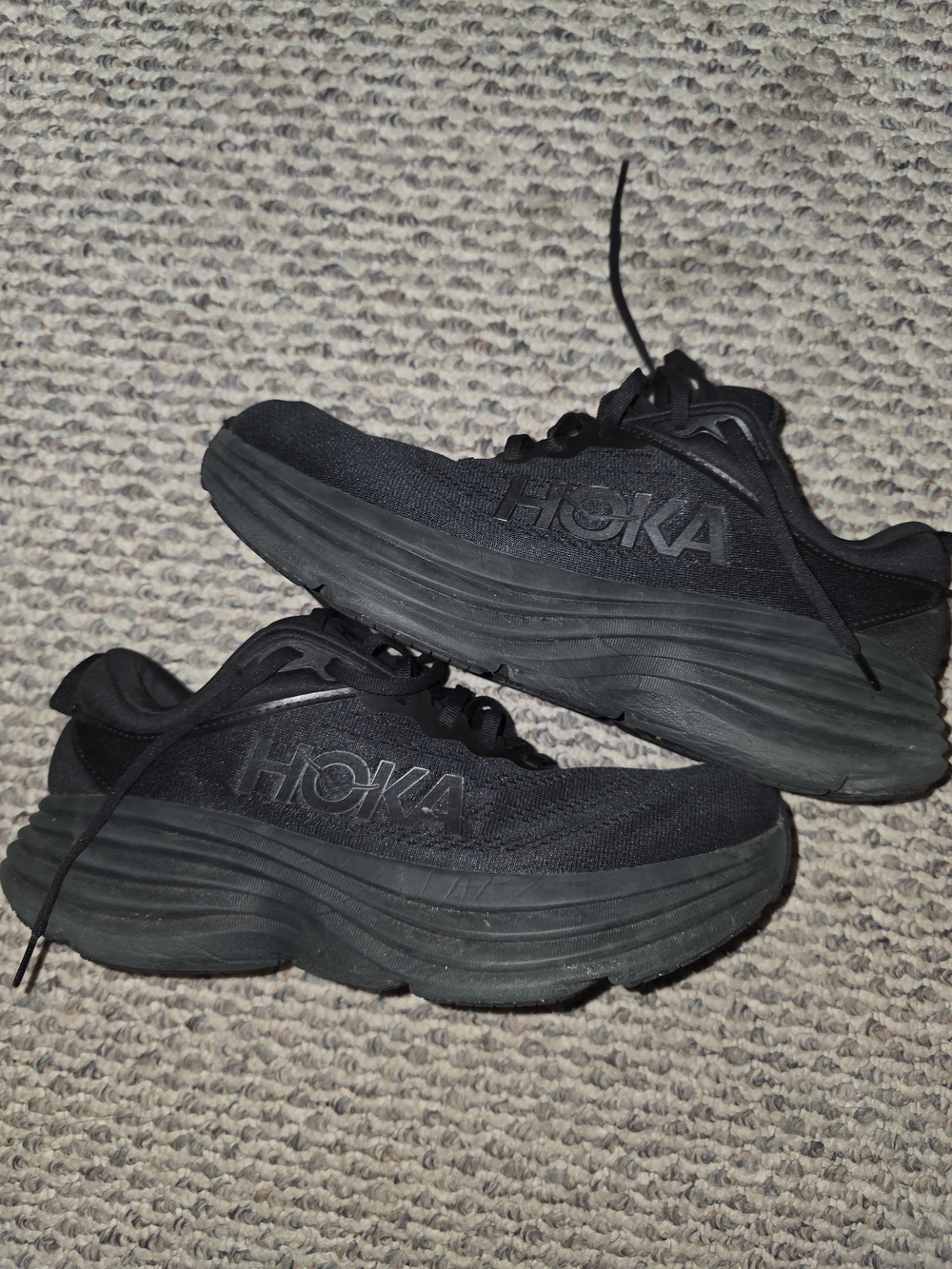 HOKA Women's Black Running Sneakers - Lightweight Cushioning